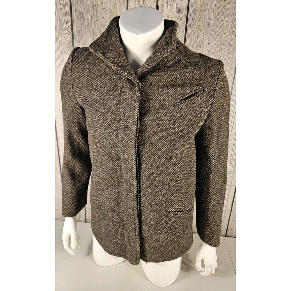 Vintage Welsh Tweed Womens Medium Sport Coat Jacket Central Park Forstmann